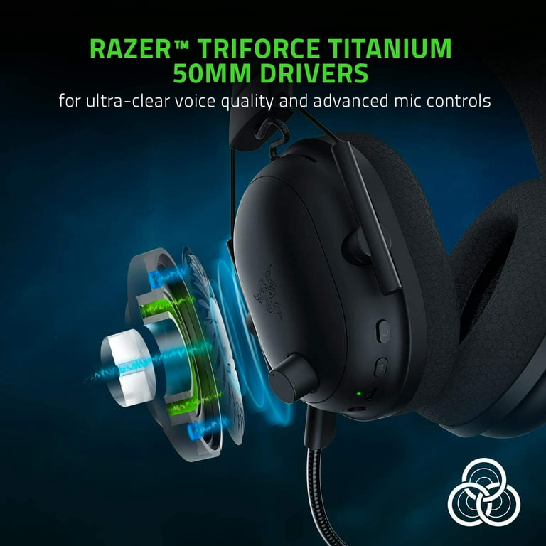 Razer BlackShark V2 Pro Wireless Gaming Headset 2023 Edition: Detachable  Mic - Pro-Tuned FPS Profiles - 50mm Drivers - Noise-Isolating Earcups