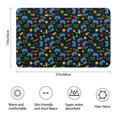 thumbnail image 2 of Colorful Controllers Games Icons Black Pattern Bathroom Rugs Mat,Non Slip Microfiber Bathroom Rug,Rubber Backing,Soft Bathroom Mats for Bathroom Floor,Tub and Shower,17x27in(43x68cm), 2 of 2