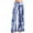 #7-Blue, variant on Pntutb Womens Pants,Fashion Women's Print Lightweight and Breathab Casual Loose Trouser Wide Leg Pants