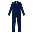 thumbnail image 6 of CHICTRY Girls Shiny Rhinestone Full Body Length Unitard One Sleeve Gymnastics Dance Ice Skating Jumpsuits Navy Blue 14, 6 of 7