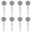 8pc, variant on Soccer Hand Clappers Plastic Fan Cheer Props for Football Match Party Games Kids Adults (2 Pack White)