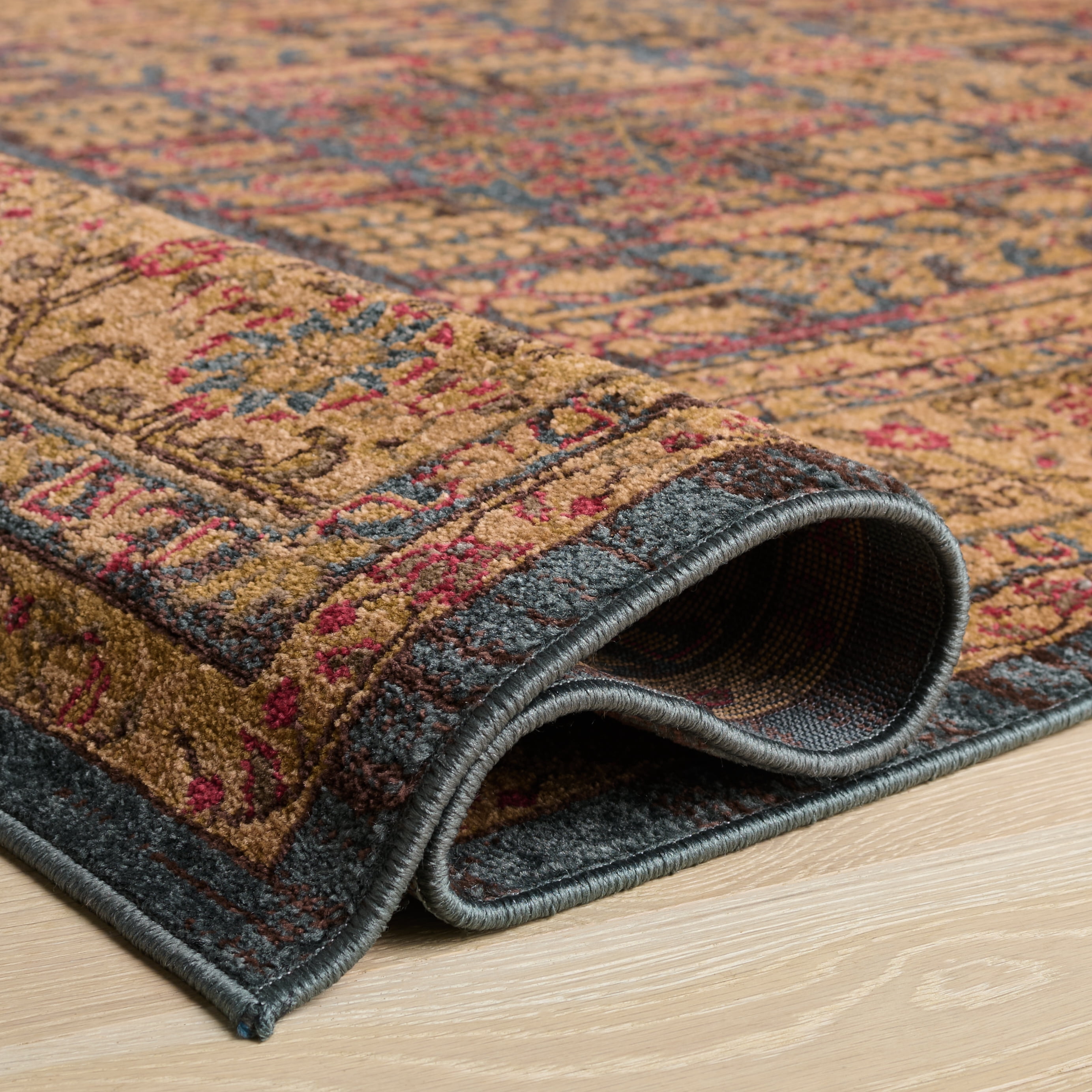 Safavieh Mahal Phylliss Oriental Area Rug, Navy/Natural, 5'1" x 5'1" Square