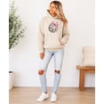 thumbnail image 6 of Disco Volleyball Coquette Bow Hoodie for Women & Girls Game Day, Sand Hoodie, M, 6 of 8