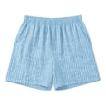 thumbnail image 4 of Kvture Women's Casual Wide Leg Shorts with Pockets Vintage Elastic Waist Striped Pattern Short Pants for Women XL, 4 of 6