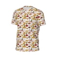 thumbnail image 6 of Wukai Mushroom Print Men's Short-Sleeved Mesh T-Shirt,Quick-Dry Short Sleeve Workout T-Shirt-X-Large, 6 of 8