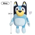 thumbnail image 3 of Peluches de la familia Bluey para niños, juguetes de peluche Kawaii, Anime, perro de dibujos animados, Bingo Bandit y Chilli, modelo de muñecas, regalo de cumpleaños, 28CM, 3 of 5