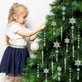 thumbnail image 6 of LQCrafK 18pcs Christmas Tree Decoration Crystal Ornaments Hanging Acrylic Snowflake Drop Ornaments for Christmas Tree Winter New Year Party Supplies, 6 of 7