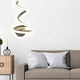 thumbnail image 4 of Lámpara de pared LED moderna, 18W, 220V Lámpara de pared interior de personalidad simple, aplique de pared de iluminación de luz neutra para dormitorio, sala de estar, pasillo (sin atenuación-#E) brillar Electrónica, 4 of 5