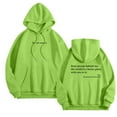 thumbnail image 2 of zaveiop Dear Person Behind Me Hoodie You Are Enough Hoodie for Women Teen Girls Oversized Aesthetic Graphic Sweatshirt Pullover Tops (Green, M), 2 of 4