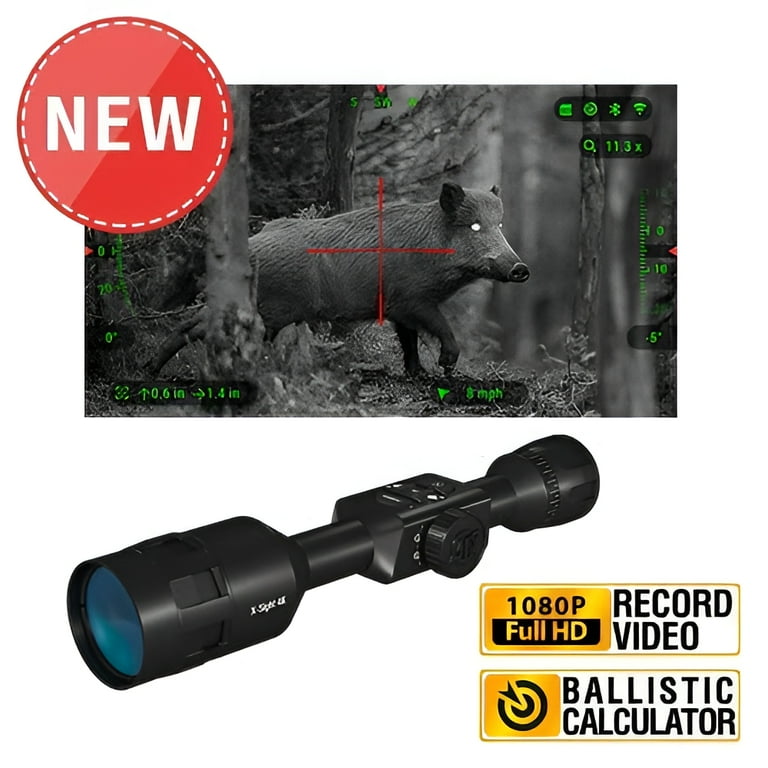 ATN X-Sight 4K Pro 5-20x Day/Night Infrared Smart Rifle Scope with QDM  Optics - Walmart.com