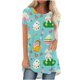 thumbnail image 2 of ICHUANYI Clearance Easter Day Women's Ladies O-Neck Loose Tops Casual Print T-Shirts Short Sleeve Blouse(Green, L) Ichuanyi Ichuanyi, 2 of 4