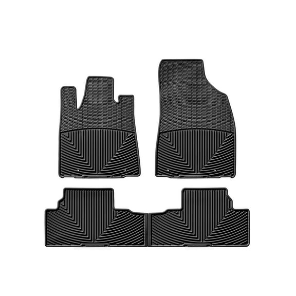 WeatherTech All-Weather Floor Mats compatible with 2010-2012 Lexus RX - 1st & 2nd Row, Black