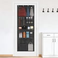 thumbnail image 1 of Hanging Over Door Organizer With Four Large Mesh Net Pockets For Bedroom Storage And Stuffies, 1 of 6