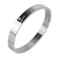 thumbnail image 1 of Brazalete de acero inoxidable Perfecl para parejas San Valentín Plata 8mm, 1 of 7