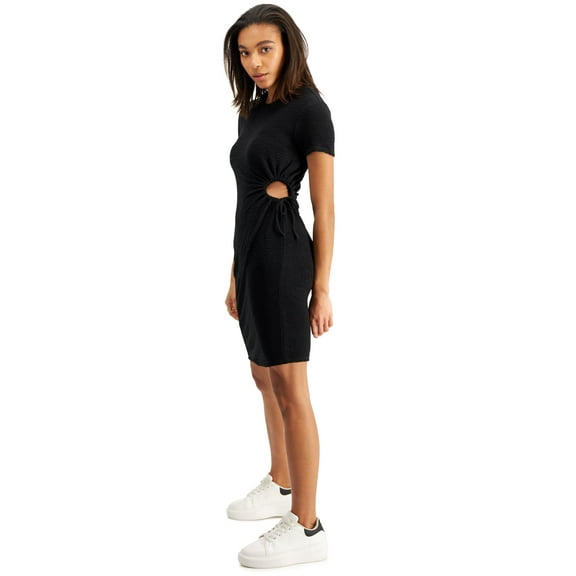 Now This Womens Side Cutout Dress Black S