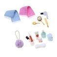 thumbnail image 5 of LIANGXR Dollhouses Decoration Accessories Dollhouses Miniature Bathroom Scenes Model with Soap Bath Towel Soap Shampoo Comb Cup, 5 of 9
