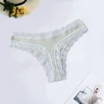 thumbnail image 2 of zuwimk Womens Underwear,Women's Thongs T Back Low Waist See Through Panties Cotton Seamless Lace Thongs Light Blue,M, 2 of 4