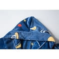 thumbnail image 5 of LYMAYTER Kids Toddler Hooded Cotton Robe for Girls Boys,Printed Fleece Bathrobe Cartoon Soft Bath Towel Breathable Beach Towel Bathrobe, 5 of 7