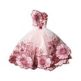 thumbnail image 3 of 5 piezas de vestido de princesa bordado con muñeca Barbie de 30 CM, 3 of 4