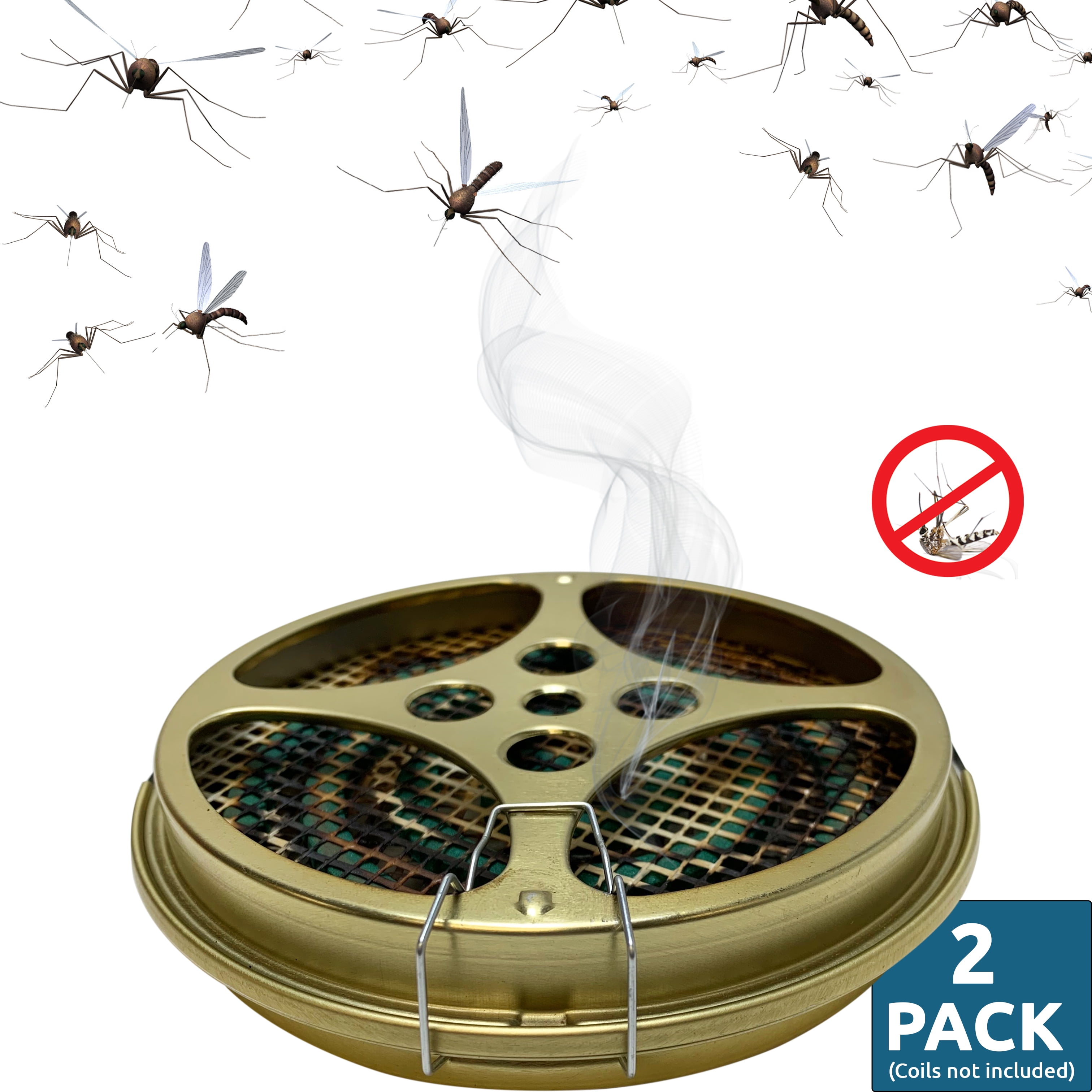 Portable Mosquito Coils Tray Holder Incense Plate for Home Outdoor Camping 