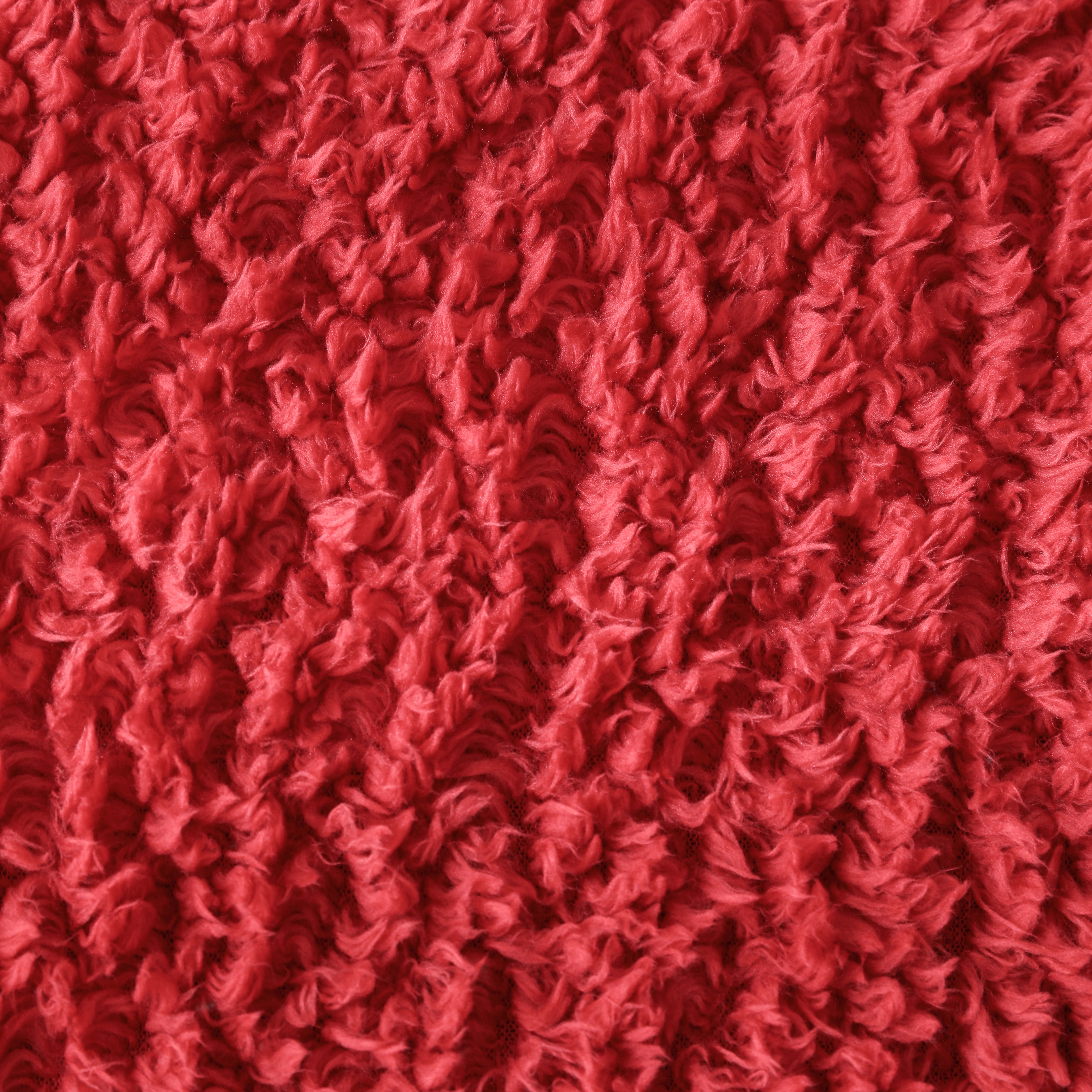 Mainstays Faux Shearling Blanket, Dk. Red, Full/Queen 90"X90", for Adult