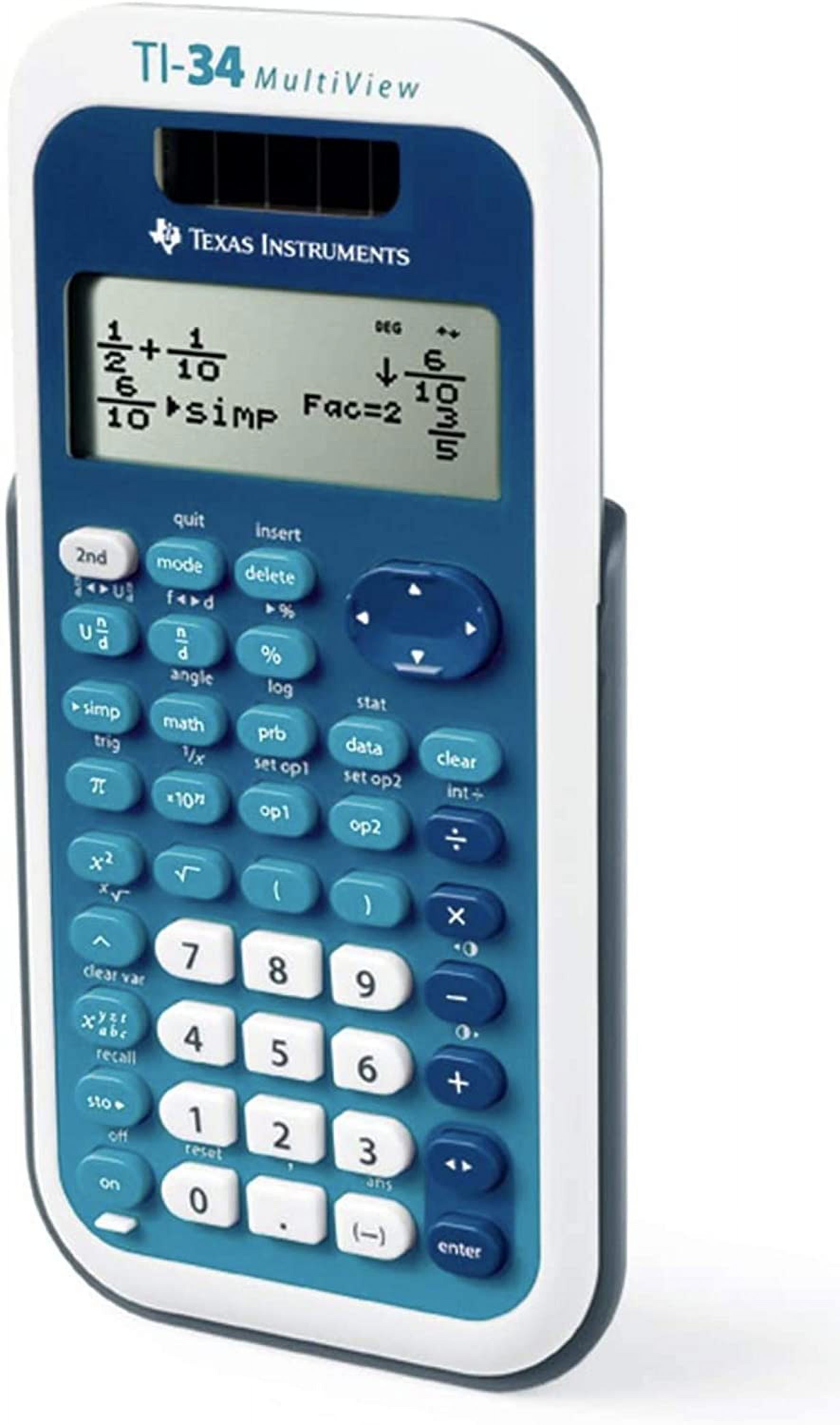Texas Instruments TI-34 Multi View Calculator, Multicolor