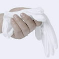 thumbnail image 5 of 3 Pairs of White Cotton Gloves for Dry Hands - Moisturizing SPA Gloves for Eczema - Work Gloves Liners for Clothes Inspection, 5 of 5