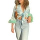 thumbnail image 1 of Txlixc Blusa de corte irregular para mujeres Txlixc moda, 1 of 9