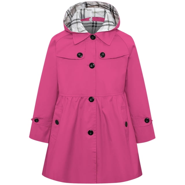 Chaqueta con capucha Betusline, rompevientos, para niñas de 11 a 12 años