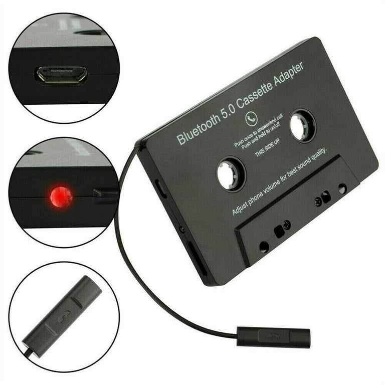  GEZICHTA Bluetooth 5.0 Audio Aux Cassette Adapter-Car Cassette  Adapter-Audio Cassette Player : Electronics