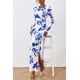 thumbnail image 3 of Vestido PRETTYGARDEN Bodycon Maxi de Manga Larga con Estampado Floral Talla M, 3 of 8
