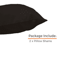thumbnail image 7 of Pillowcases Set of 2, Black 100% Microfiber Pillowcase Standard Pillowcase with Envelope Closure(Standard, Black), 7 of 7