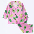 thumbnail image 2 of AWZXDE Boys Print Comfortable Pajamas Loungewear For Kids Soft Two Piece Outfit Pink,4-5 Years, 2 of 7