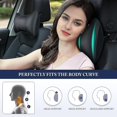 thumbnail image 4 of Almohada de apoyo para el cuello del asiento del coche YONGSHENG negro paquete de 1, 4 of 5