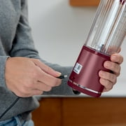 Ninja Blast Portable Personal 18 Oz Blender w/ Leak Proof & Easy Sip Lid, Rechargeable Base, BC151CR Cranberry Red