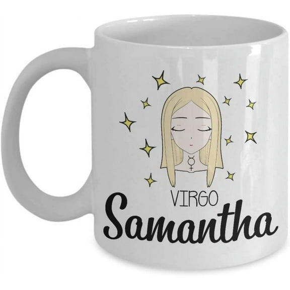 Zodiac Virgo Mug Customizable Virgo Coffee Mug Gift For Women Men September Birthday Tea Cup