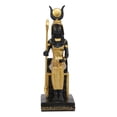 thumbnail image 4 of Egyptian Goddess Of Magic Motherhood And Life Isis Seated On Throne Statue Decor, 4 of 7