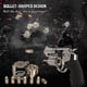 thumbnail image 2 of Set de dados CZYY Metal Polyhedral Bullet Style Cyberpunk Bronce, 2 of 9