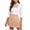Beige, variant on Women Pleated A Line Skirt Elastic High Waist Solid Front Pleated Mini Basic Skirt Academic Style Casual Fashion Skirt Dark Green L