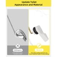 thumbnail image 6 of 1 Piece White Toilet Handle Replacement Compatible With American Standard Front Mount Tank Flush Lever Chain, 6 of 8
