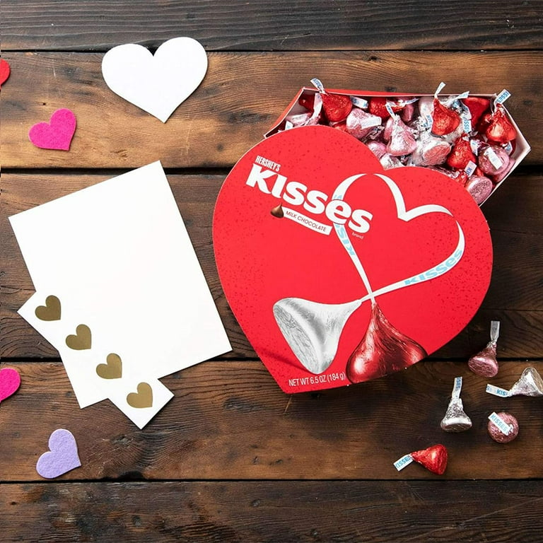 Hershey's Kisses Milk Chocolate Candy, Valentine's Day, 6.5 Hershey's Kisses Milk Chocolate Candy, Valentine's Day, 6.5