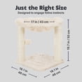 thumbnail image 6 of TRIXIE Baza XXL Jute 19.7" Cat Scratching Posts with Hammock & Hanging Cat Toy, Cream, 6 of 6