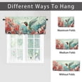 thumbnail image 6 of Floral Hummingbird Curtains Valances for Home Decor Spring Flower Romantic Watercolor Natural Window Valance for Bedroom Bathroom Living Room Dining Room Valances Set 54 by 18 in, 1 Panel, 6 of 6