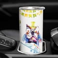 thumbnail image 2 of 20 Oz Funny Dog Print Skinny Insulated Stainless Steel Tumblers With Straw & Lid Metal Double Wall Vacuum Travel Coffee Mug Gift For Dog Lovers, 2 of 6