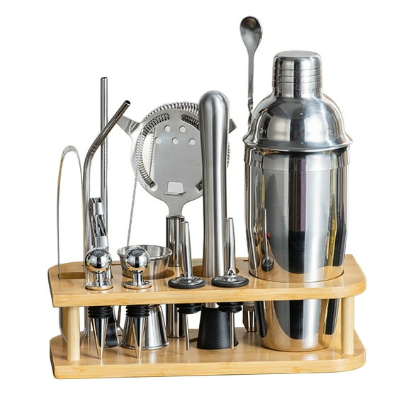 Stainless Steel Mixer Set Cocktail Shaker Pot Shaker Glass Mixer Kit