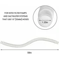 thumbnail image 2 of Swimming Pool Hose for Pool, 2 pcs 32mm Above Ground Pool Hose, 150cm/59in Pool Pump Hose for Intex 330 GPH, 530 GPH and 1000 GPH, 2 of 5