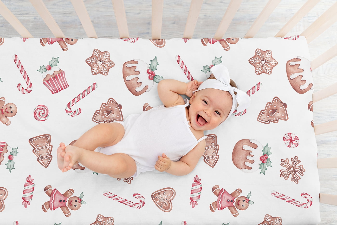Sweet Jojo Designs Christmas Holiday Boy, Girl, Unisex/Gender Neutral Fitted Crib Sheets Set 3 Piece
