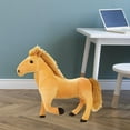 thumbnail image 5 of Lovely Stuffed Animal Horse Lifelike Horse Figure Plush Stuffed Toys Animal Themed Parties Birthday Gift for Kids Baby Shower Gift Light Brown, 5 of 8