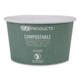 thumbnail image 5 of Eco-Products EP-BSC12-WA 4.05 in. x 2.5 in. 12 oz. World Art Renewable and Compostable Paper Food Container - Green (500/Carton), 5 of 10