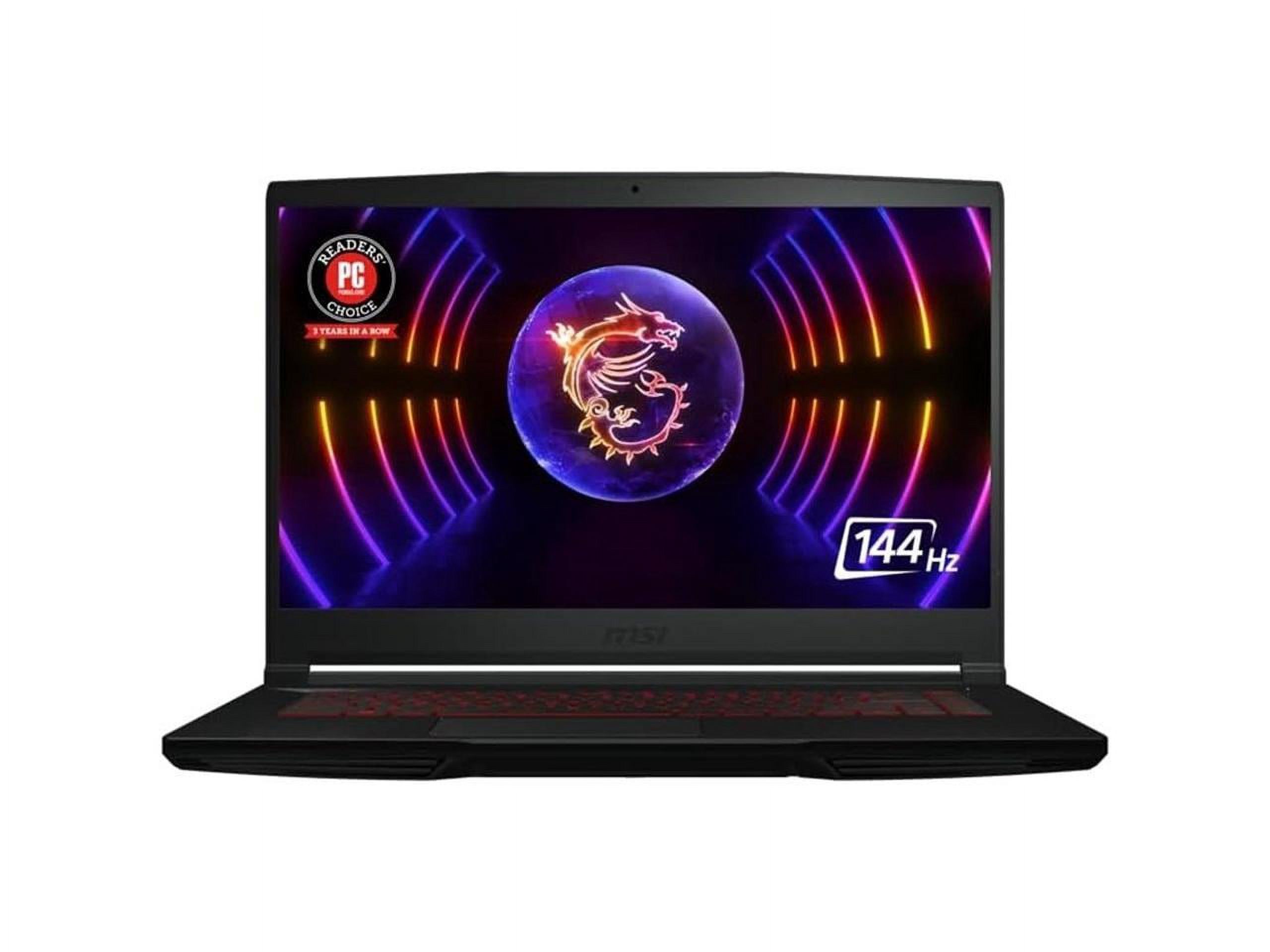 MSI Thin GF63 15.6" Gaming Notebook FHD 144Hz Intel Core i5-12450H 8GB RAM 512GB SSD NVIDIA GeForce RTX 2050 4GB Black - 15.6" FHD Display - In-Plane Switching Technology - Intel Core i5-124